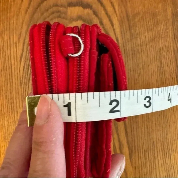 Vera Bradley, Quilted, RFID Card Case, Wallet, Red, 7”x4”x1.5” - Picture 8 of 9